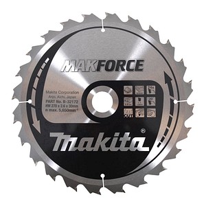 makita B-32172 MAKFORCE Kreissägeblatt 270 mm, 24 Zähne, 1 St.