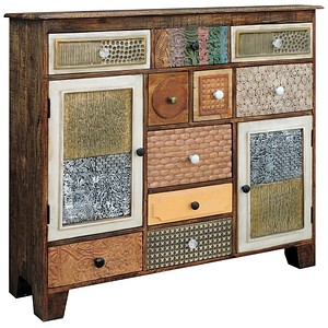 Garden Pleasure Sideboard KALAY, 304055 vintage-braun 125,0 x 35,0 x 111,0 cm, 1 St.