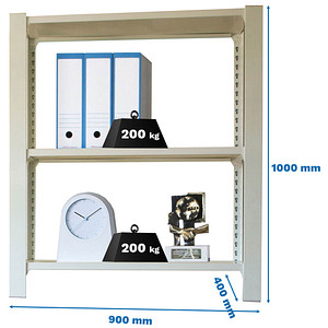 8435104916889 - Schwerlastregal OFFICCLICK 3 8435104916889 grau 900 x 400 x 1000 cm 8435104916889 Simonrack 8435104916889 - Schwerlastregal OFFICCLICK 3 8435104916889 grau 900 x 400 x 1000 cm 8435104916889 Simonrack
