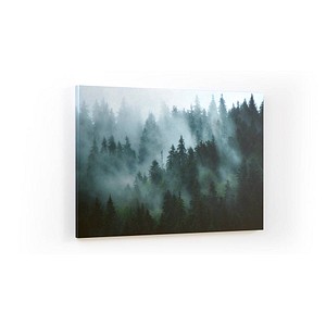 ALLboards Magnettafel CANVASboards 90,0 x 60,0 cm Wald im Nebel