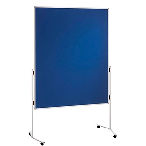 4016946186674 - Moderationstafel Eco ECO-UMTF 03 120x150cm Filz + Filz (beidseitig) pinnbar mit Rollen blau + blau 4016946186674 Franken
