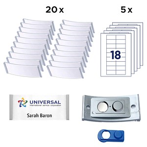 4260320190263 - badgepoint Namensschild polar POL30MA66-20DR 70x30mm est 20St 4260320190263 20 Stück 4260320190263 - badgepoint Namensschild polar POL30MA66-20DR 70x30mm est 20St 4260320190263 20 Stück