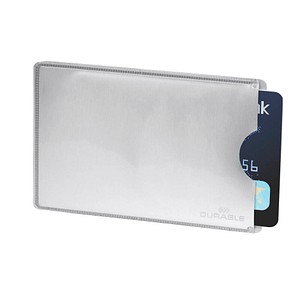 4005546981895 - DURABLE Kreditkartenhülle RFID SECURE silber 54 x 86 cm 1 St