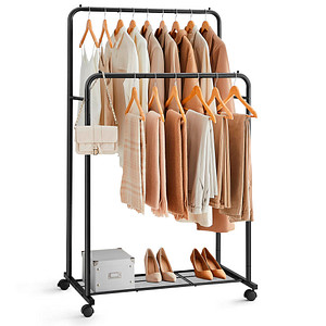 0194343052724 - Rollgarderobe weiß Metall 925 x 14201580 cm 0194343052724 SONGMICS 0194343052724 - Rollgarderobe weiß Metall 925 x 14201580 cm 0194343052724 SONGMICS