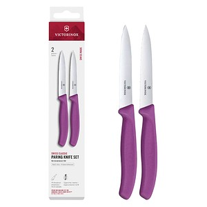 7613329191422 - VICTORINOX Küchenmesser Swiss Classic silber violett Klinge 100 cm 2 St 7613329191422 - VICTORINOX Küchenmesser Swiss Classic silber violett Klinge 100 cm 2 St