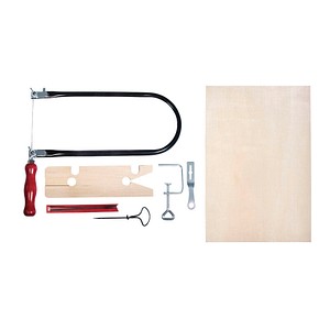 4006166345661 - Laubsäge-Set inkl Nagelbohrer + Sperrholzplatte weiß beige 4006166345661 - Laubsäge-Set inkl Nagelbohrer + Sperrholzplatte weiß beige