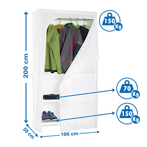 8435104918371 - Stoffschrank CLICK & KEEP 8435104918371 weiß 1000 x 500 x 2000 cm 8435104918371 Simonrack 8435104918371 - Stoffschrank CLICK & KEEP 8435104918371 weiß 1000 x 500 x 2000 cm 8435104918371 Simonrack