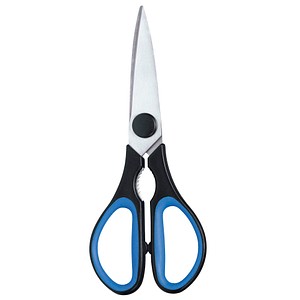 WEDO Schere Soft-Cut schwarz-blau 21,5 cm