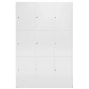 4061815857773 - Schließfachschrank ClassiX signalweiß X-523337 9 Schließfächer 1185 x 500 x 1800 cm 4061815857773 LÜLLMANN
