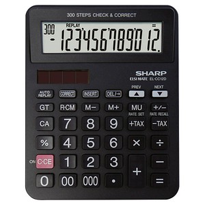 4974019153322 - EL-CC12D Taschenrechner schwarz 4974019153322 Sharp