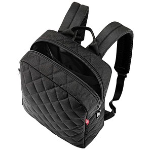 4012013726897 - Reisenthel Accessoires Gmbh&cokg - reisenthel classic backpack m Rucksack Freizeitrucksack Tasche Handgepäck Rhombus Black 13 l CJ7059