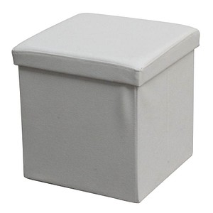 4260238060764 - Echtwerk Hocker mit Stauraum Store Cube EW-SW-0440 weiß Kunstleder