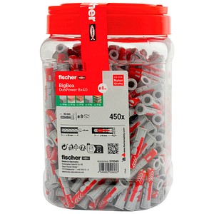 4048962506037 - fischer BigBox - DuoPower 8x40 570549 Universaldübel-Sortiment Ø 8 mm x 40 mm 450 Stück 4048962506037 - fischer BigBox - DuoPower 8x40 570549 Universaldübel-Sortiment Ø 8 mm x 40 mm 450 Stück
