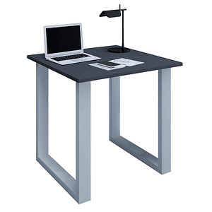 4051814432873 - Holz Schreibtisch H 76 x B 80 x T 80 cm Computertisch schlicht Füße aus hochwertigem Metall Arbeitstisch Büromöbel - Lona U 4051814432873 - Holz Schreibtisch H 76 x B 80 x T 80 cm Computertisch schlicht Füße aus hochwertigem Metall Arbeitstisch Büromöbel - Lona U