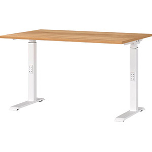 4005949791046 - Schreibtisch DOWNEY 7910-242 manuell höhenverstellbar 68-91cm (H) 120cmx80cm (BxT) rechteckig navarra-eiche Weiß 400594979 4005949791046 - Schreibtisch DOWNEY 7910-242 manuell höhenverstellbar 68-91cm (H) 120cmx80cm (BxT) rechteckig navarra-eiche Weiß 400594979
