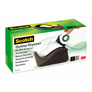 4046719105489 - Scotch Tischabroller C60 ausklappbar grau-schwarz geschwungenes Design beschwert und standfest (C60-BK) 4046719105489 - Scotch Tischabroller C60 ausklappbar grau-schwarz geschwungenes Design beschwert und standfest (C60-BK)
