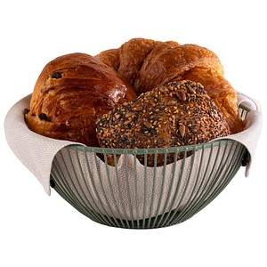 4004133304710 - Brotkorb SVART grün (smoke grün) B20cm H8cm L20cm Metall Lebensmittelaufbewahrungsbehälter Ø 20 cm H 8 cm 4004133304710 - Brotkorb SVART grün (smoke grün) B20cm H8cm L20cm Metall Lebensmittelaufbewahrungsbehälter Ø 20 cm H 8 cm