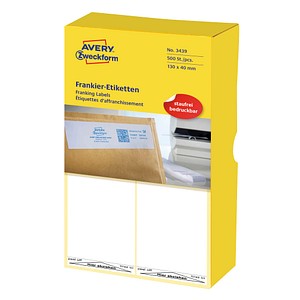 4004182034392 - AVERY Zweckform Frankier-Etiketten Frankier-Etikett 130x40mm 1300 x 400 mm weiß