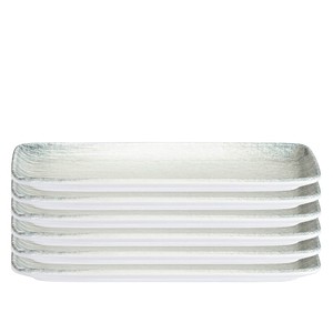 8684266230757 - 6 Teller Brezza Quadro blau grau 110 cm