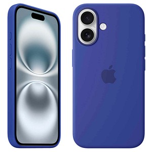 0195949885044 - Silikon Case mit MagSafe Handy-Cover für iPhone 16 ultramarin