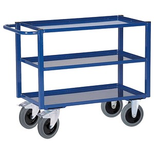 4250448501805 - Tischwagen 3 Ladeflächen Blechwannen 995 x 695 mm Tragkraft 400 kg