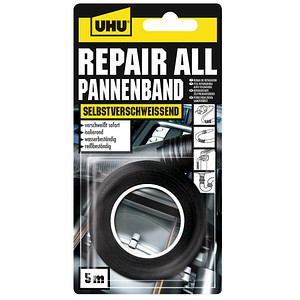 4026700468052 - Reparaturband (Lxl) 5 Mx 19 Mm Schwarz Polyisobutyl Ne (Pib) Uhu 46805