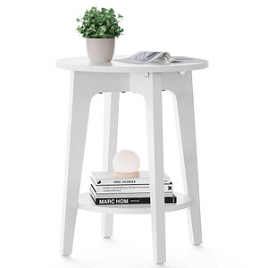 0194343036571 - Songmics - vasagle Beistelltisch Sofatisch Kleiner runder Tisch für Wohnzimmer 40 x 50 cm Holzspanplatte Nachttisch für kleine Räume mit unterer 0194343036571 - Songmics - vasagle Beistelltisch Sofatisch Kleiner runder Tisch für Wohnzimmer 40 x 50 cm Holzspanplatte Nachttisch für kleine Räume mit unterer