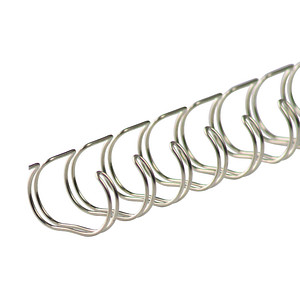 4250504506508 - 50 Drahtbinderücken silber für 135 Blatt 4250504506508 50 Stück 4250504506508 - 50 Drahtbinderücken silber für 135 Blatt 4250504506508 50 Stück