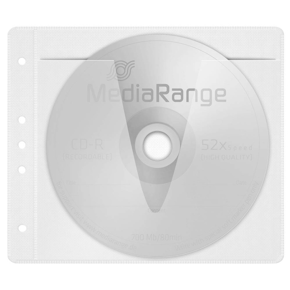 Mediarange Abheftbar Cd Dvd Hullen Weiss Gunstig Online Kaufen Office Discount