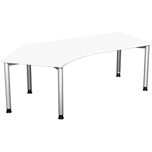 4038933482996 - Speed Office Schreibtisch Freiform Weiß 2166 (B) x 1130 (T) x 800 (H) mm MFC (Melaminbeschichtete Spanplatte) 4038933482996 - Speed Office Schreibtisch Freiform Weiß 2166 (B) x 1130 (T) x 800 (H) mm MFC (Melaminbeschichtete Spanplatte)