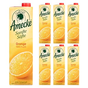 Amecke Sanfte Säfte Orange Fruchtsaftkonzentrat 6x 1,0 l