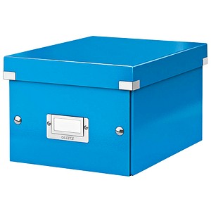 4002432398072 - Aufbewahrungsbox Click & Store WOW 6043-00-36 74 Liter mit Deckel für A5 außen 282x216x160mm Karton blau 4002432398072 Leit