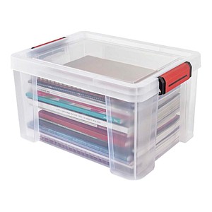 PAPERFLOW CLIP`N STORE Aufbewahrungsbox 17,0 l transparent 38,0 x 29,0 x 22,0 cm, 1 St.