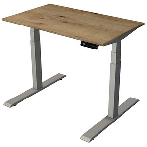 4044917441149 - Sitz-Steh-Schreibtisch Smart office 10188655 elektrisch höhenverstellbar 63-127cm (H) 100cmx60cm (BxT) rechteckig eiche Si 4044917441149 - Sitz-Steh-Schreibtisch Smart office 10188655 elektrisch höhenverstellbar 63-127cm (H) 100cmx60cm (BxT) rechteckig eiche Si