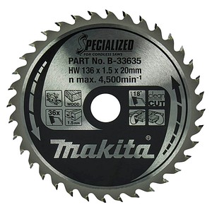 0088381422529 - Sägeblatt SPECIALIZED B-33635 136x20x36Z 0088381422529 Makita