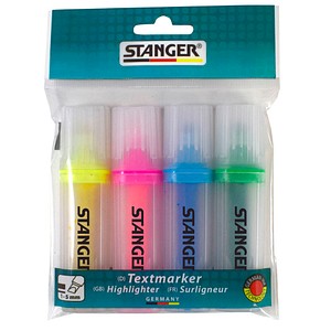 4011886054311 - transparent Textmarker farbsortiert 4 St