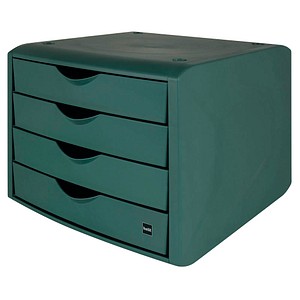 4012086022933 - Schubladenbox mit 4 Schubladen The Green Chameleon A4 Kunststoff Grün 215 x 265 x 332 mm