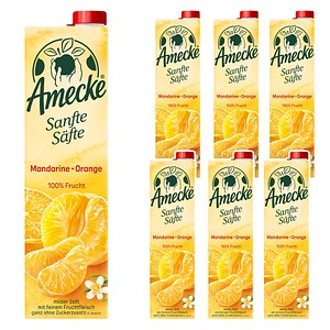Amecke Sanfte Säfte Mandarine Orange Fruchtsaftkonzentrat 6x 1,0 l