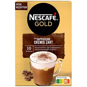 NESCAFÉ Gold Cappuccino Cremig Zart Getränkepulver , 10 Stück