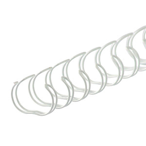 4250504506546 - 50 Drahtbinderücken weiß für 135 Blatt 4250504506546 50 Stück 4250504506546 - 50 Drahtbinderücken weiß für 135 Blatt 4250504506546 50 Stück