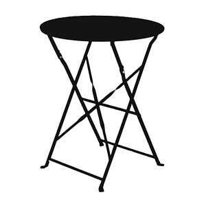 3660141962833 - Beistelltisch EDEN Outdoor 73cm (H) 60x73x60cm (BxHxT) (BxT) rund schwarz   schwarz 3660141962833 meet powered by Paperf