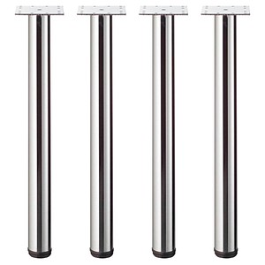 Hammerbacher 4er Set Stützfuß K Chrom 4032062284735 Hammerbacher