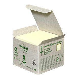 4046719216369 - Post-it Recycling Haftnotizen 76 x 76 mm Gelb 6 Stück à 100 Blatt 4046719216369 - Post-it Recycling Haftnotizen 76 x 76 mm Gelb 6 Stück à 100 Blatt