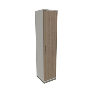 4260429763818 - fm Aktenschrank Sidney 4260429763818 weiß eiche natur 4 Fachböden 400 x 442 x 1869 cm