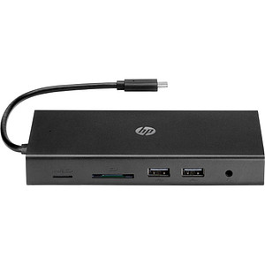 0195122255237 - Hp Travel usb-c Multi Port Hub Kabelgebunden usb 32 Gen 1 (31 Gen 1) Type-C Schwarz