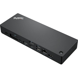 0195348677295 - ThinkPad Thunderbolt 4 WorkStation Dock - Port Replicator - Thunderbolt 4 - HDMI 2 x DP 2 x Thunderbolt - GigE - 300 Watt - für ThinkPad P1 Gen 4 P15 Gen 2 P15v Gen 2 P17 Gen 2 T15p Gen 2 X1 Extreme Gen 4