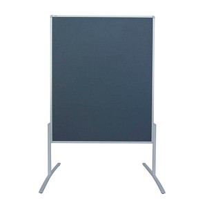 4016946207836 - Moderationstafel Pro Line Hoch- & Querformat beidseitig verwendbar B 1200 x H 1500 mm Filzoberfläche grau