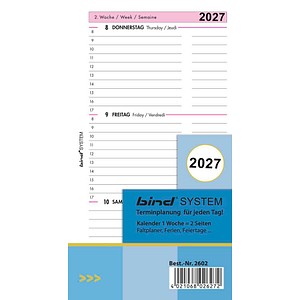 bind Kalendereinlage 2027 A6