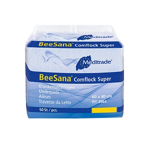 4250016401414 - Einweg-Betteinlagen BeeSana® Comflock Super 1-lagig weiß 50 St