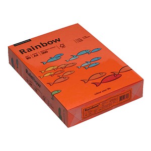 Rainbow Kopierpapier COLOURED PAPER intensivorange DIN A4 80 g/qm 500 Blatt